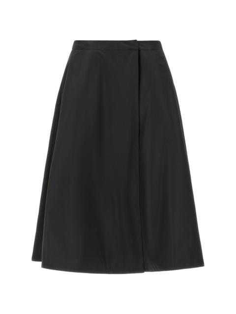 Moncler logo-patch A-line midi skirt