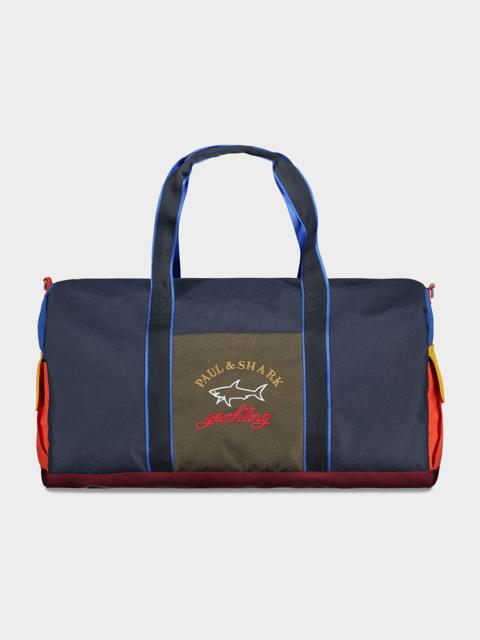 Paul & Shark Color Block Duffle With Embroidered Logo