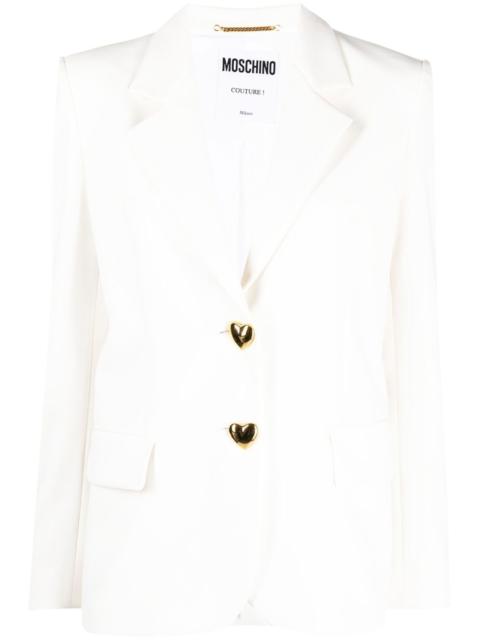 Moschino heart-shaped buttons blazer