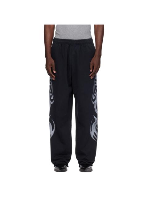 VETEMENTS Black Graffiti Sweatpants