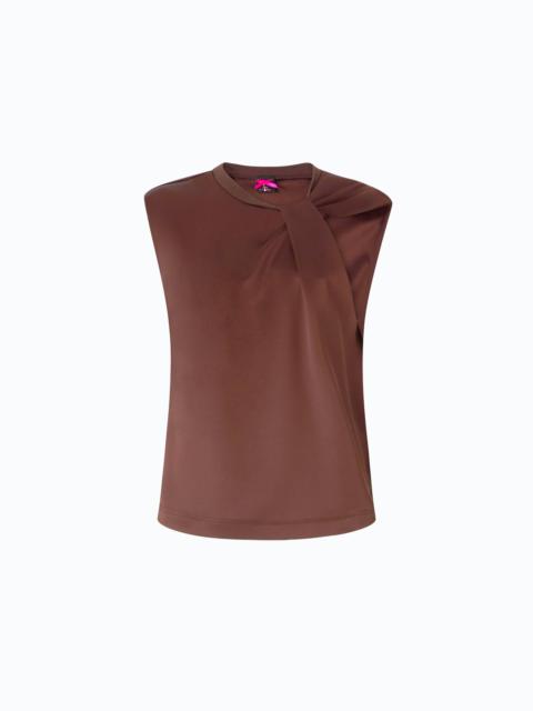 PINKO SLEEVELESS SATIN BLOUSE