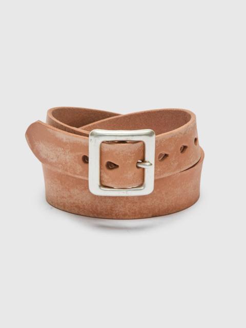 FULLCOUNT 6211 Wild Leather Garrison Belt in Natural