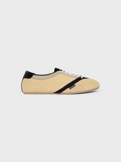 CELINE THE FLAT SNEAKER IN SUEDE CALFSKIN AND LAMBSKIN