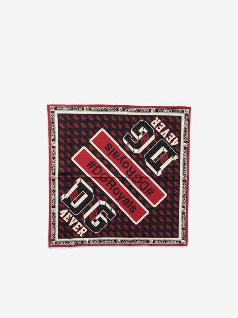 Dolce & Gabbana #DGRoyals logo-print scarf