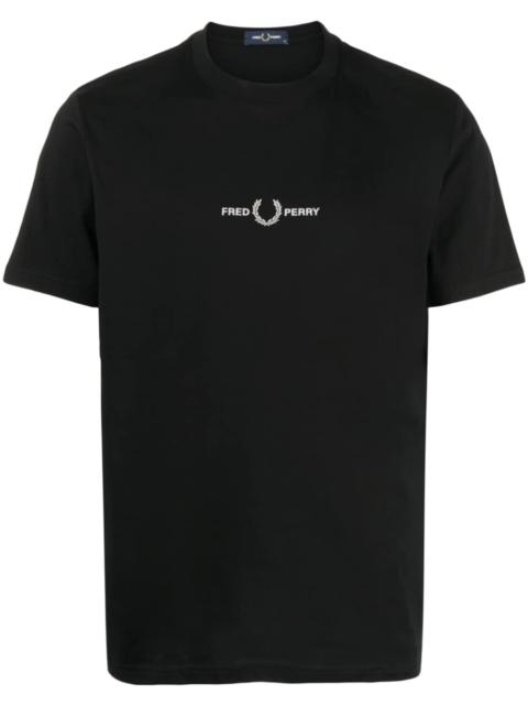 Fred Perry logo-embroidery cotton T-shirt