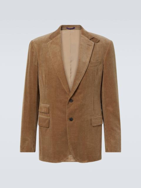 Ralph Lauren Kent cotton and cashmere corduroy blazer