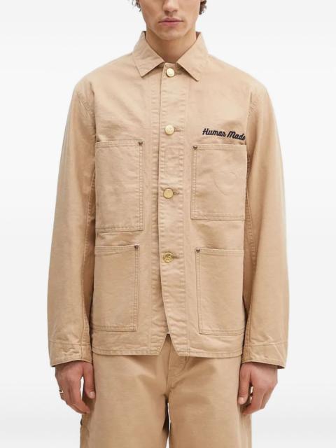 Human Made embroidered-logo shirt jacket