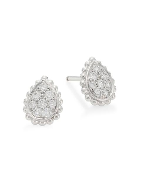 Boucheron Women's Serpent Bohème 18K White Gold & Diamond Stud Earrings - White Gold