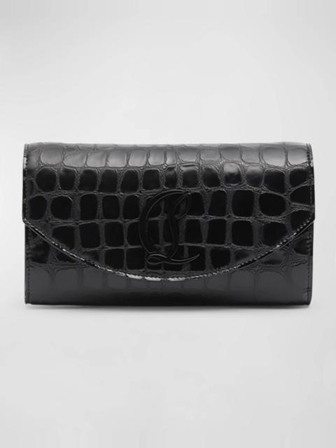 Christian Louboutin Loubi54 Wallet on Chain in Alligator Embossed Leather