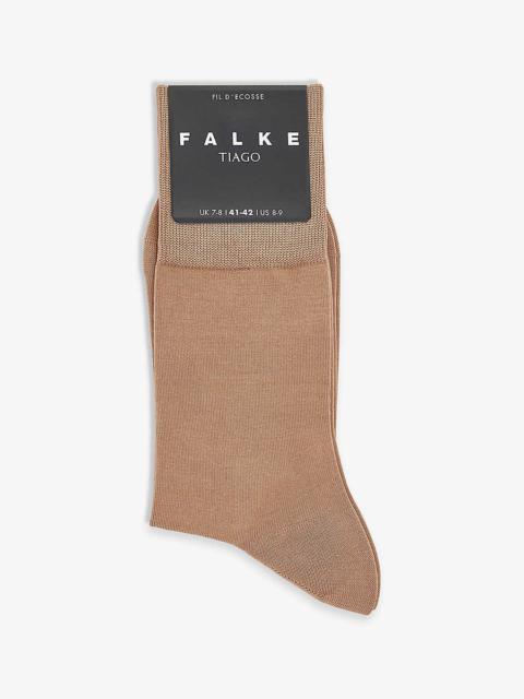 Tiago ankle-length stretch-organic-cotton-blend socks