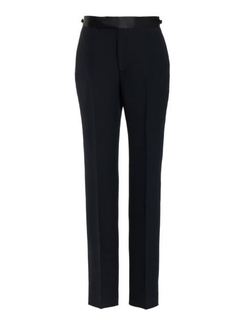 GABRIELA HEARST Simons Pant in Black Silk Wool Cady