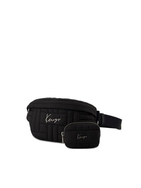 KENZO quilted logo belt bag