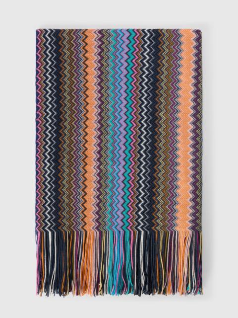 Missoni Scarf with zigzag pattern and fringes