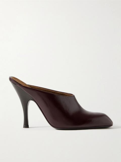 KHAITE Colt leather mules Dark purple
