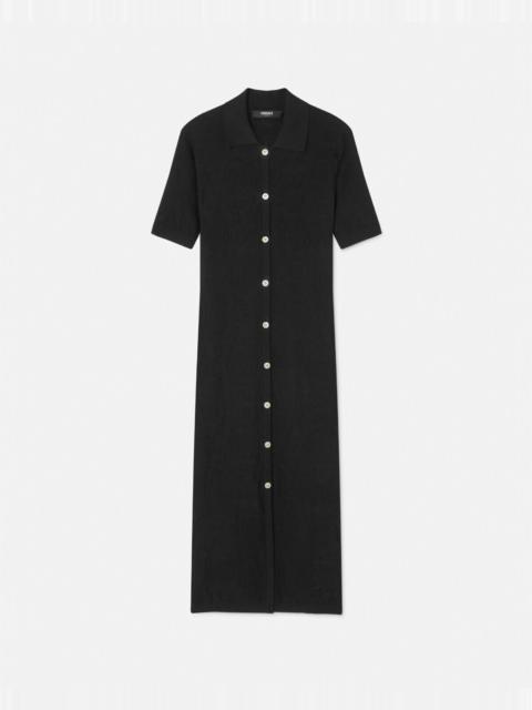 VERSACE Barocco Knit Midi Dress