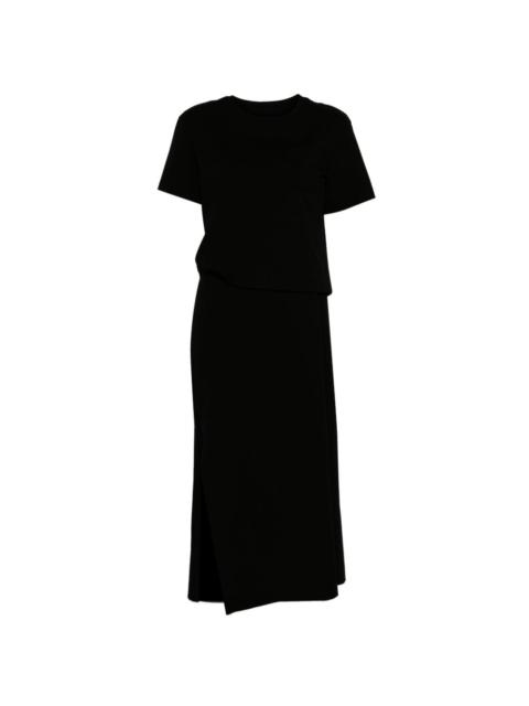 sacai crewneck dress