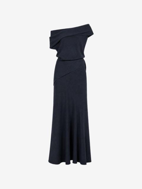 cortana Onara off-shoulder wrap maxi dress