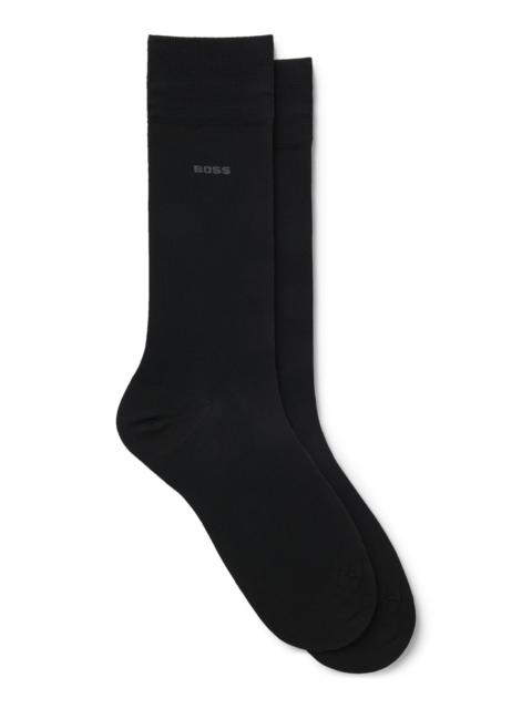 BOSS TWO-PACK OF REGULAR-LENGTH SOCKS IN A MERCERISED-COTTON BLEND