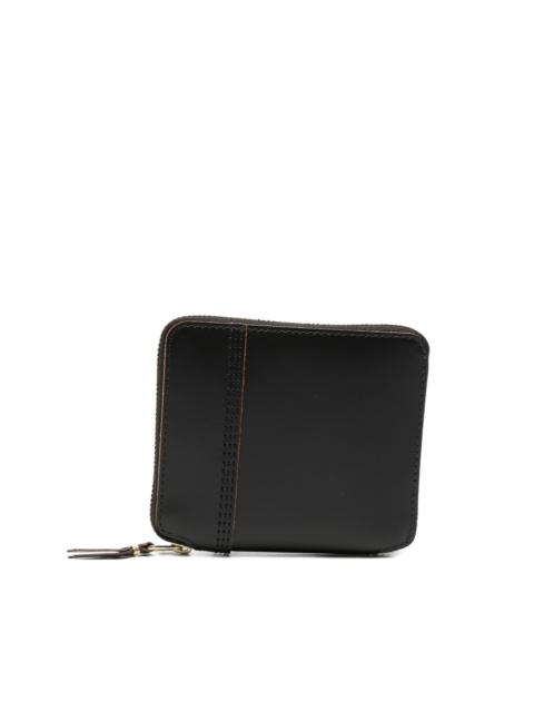 Comme Des Garçons contrast-stitch zip-around wallet