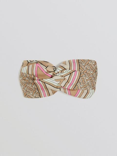 Burberry Montage Print Silk Headband