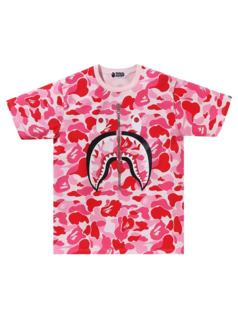 A BATHING APE® BAPE ABC Camo Shark Tee 'Pink'