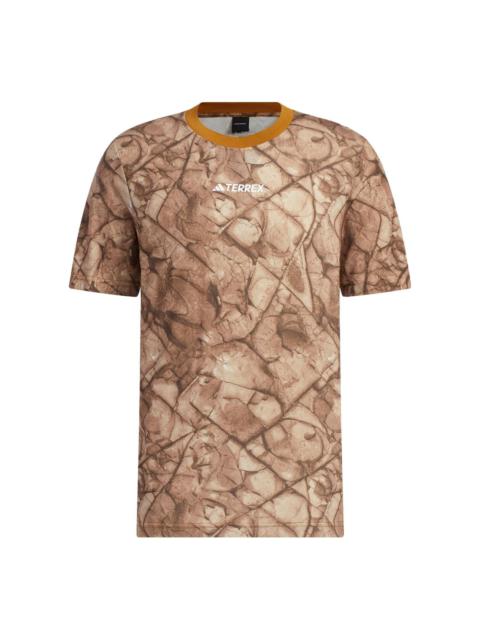 adidas National Geographic Graphic Tencel Short Sleeve Tee 'Brown' IC4941