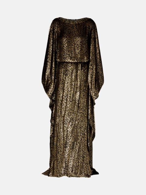 Leopard-print kaftan
