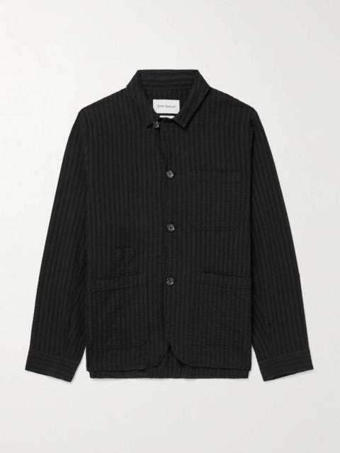 Oliver Spencer Bradwell Organic Cotton-Blend Seersucker Jacket