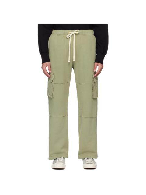 LES TIEN Khaki Heavyweight Cargo Pants