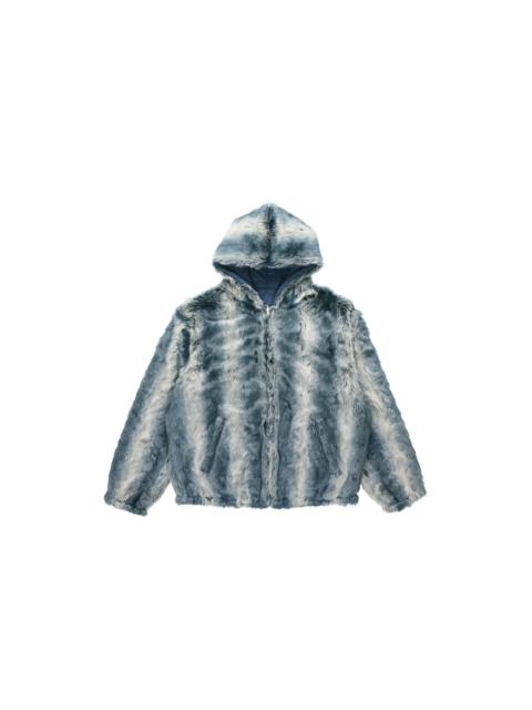 Supreme Faux Fur Reversible Hooded Jacket 'Teal White' SUP-FW20-318