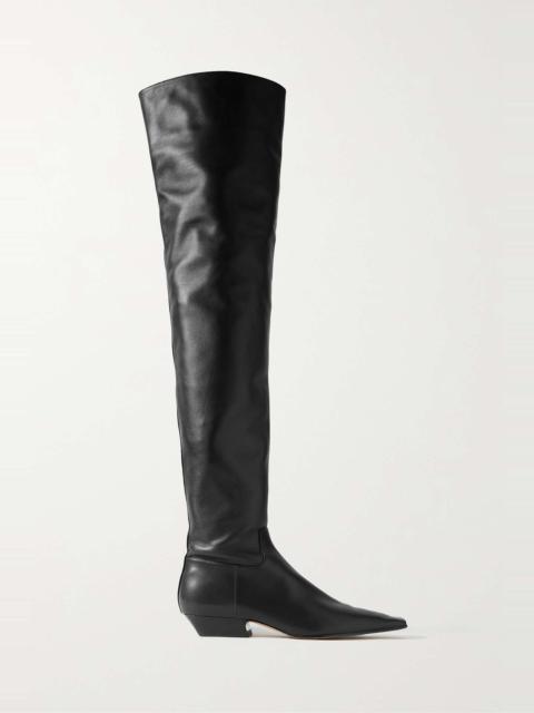 KHAITE Marfa leather knee boots
