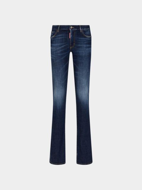 DSQUARED2 DARK CLEAN WASH TRUMPET JEANS