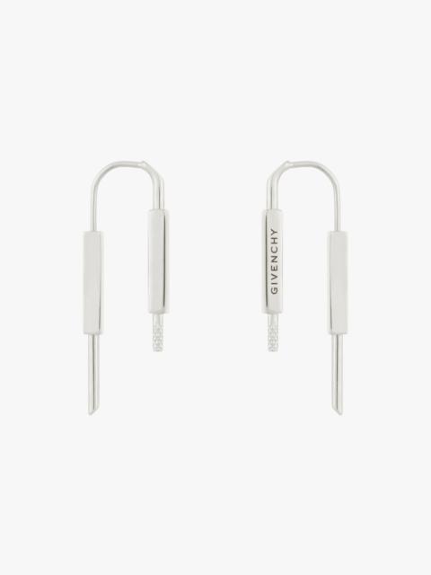 Givenchy U LOCK EARRINGS IN METAL