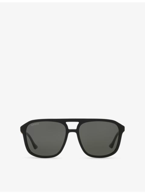 GUCCI GG1494S Square-Frame Acetate Sunglasses
