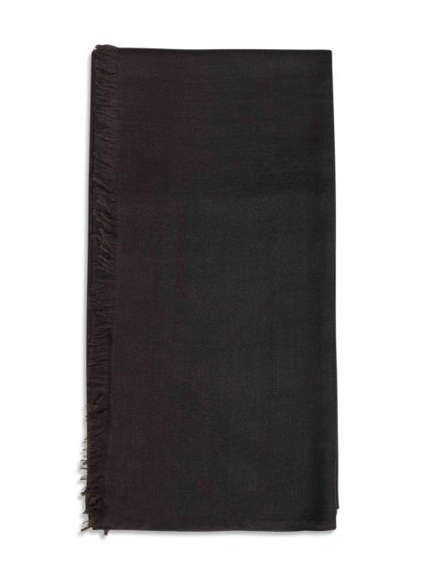 Brunello Cucinelli Coffee cashmere and silk scarf