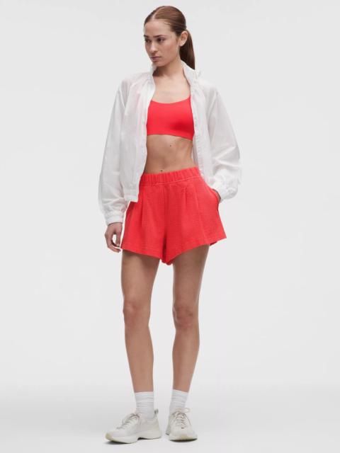 lululemon Seersucker WovenAir High-Rise Pleated Short 3.5"