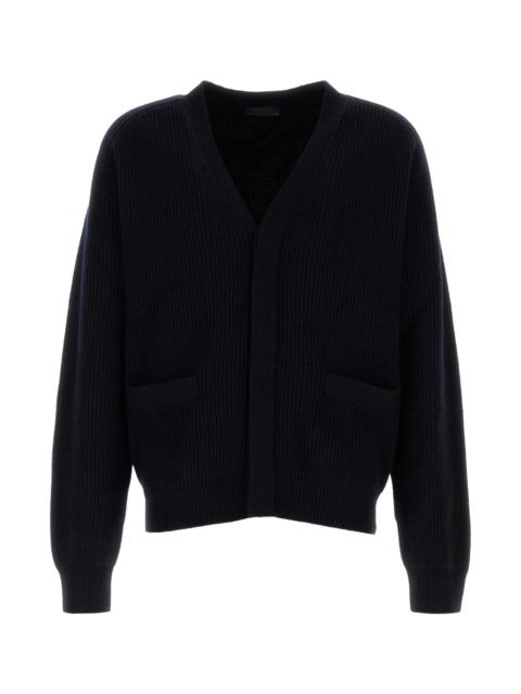 Prada Dark Blue Cashmere Cardigan