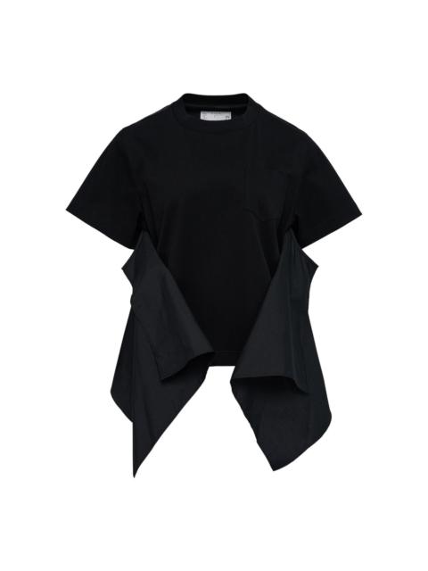 sacai Poplin x Cotton Jersey T-shirt