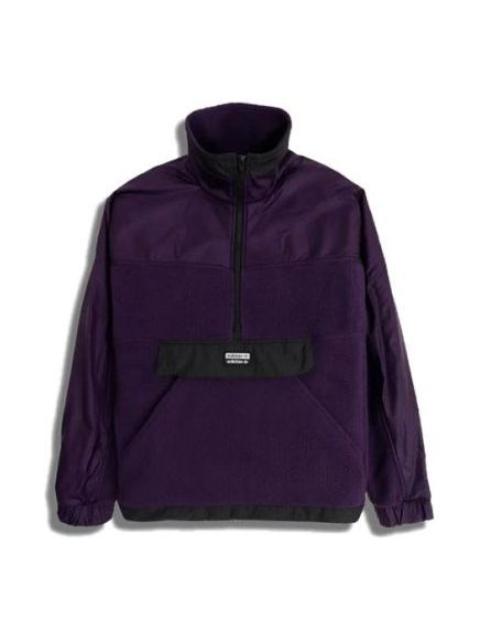 adidas originals R.Y.V. LIT TT Zip-up Lamba Wool Sports Coat Men Purple ED7185