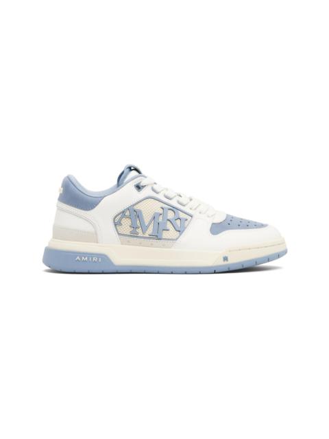 AMIRI White & Blue Classic Low Sneakers