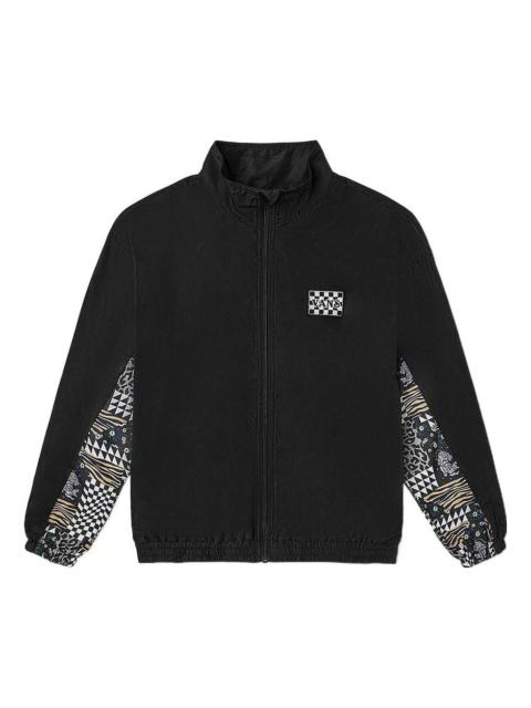 Vans Grid animal Printing Jacket Couple Style Black VN0A5H9SBLK