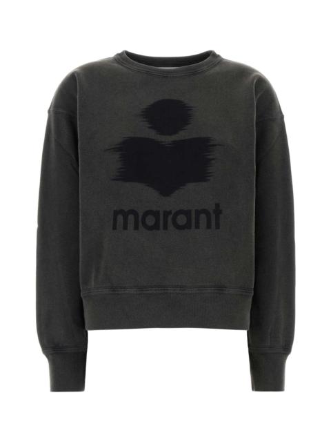 Charcoal Cotton Blend Mobyli Sweatshirt