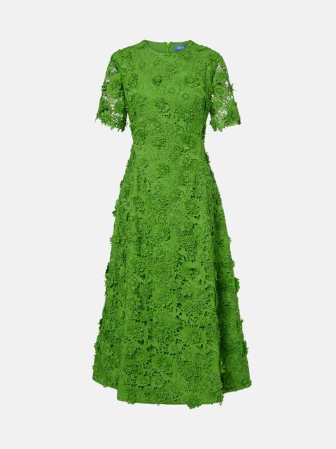 LEO LIN Caroline lace midi dress