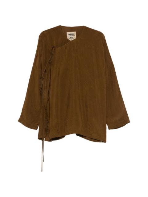 UMA WANG tie detail blouse