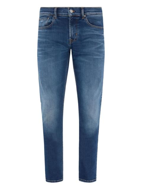 7 For All Mankind whiskering-effect jeans