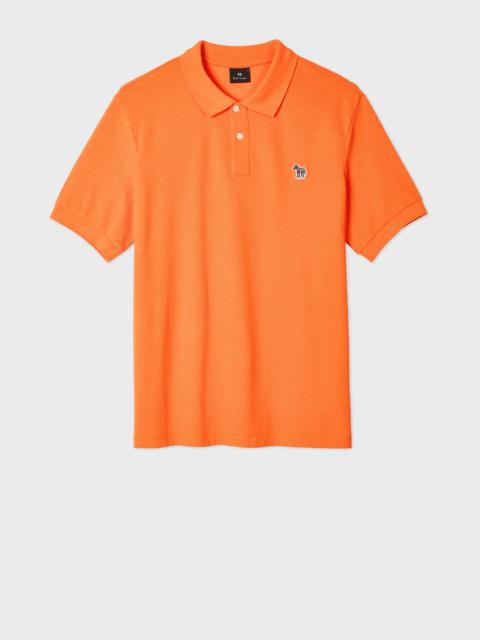 Paul Smith Orange Organic Cotton Zebra Polo Shirt
