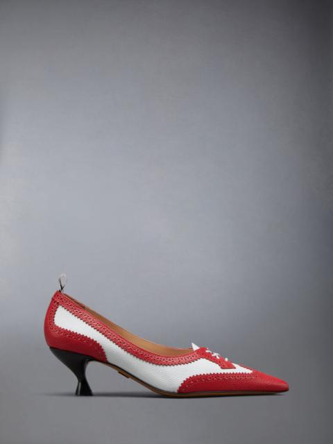 Thom Browne PEBBLE GRAIN WINGTIP PUMP