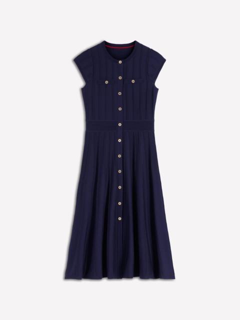 BODEN Cap Sleeve Knitted Dress-Navy