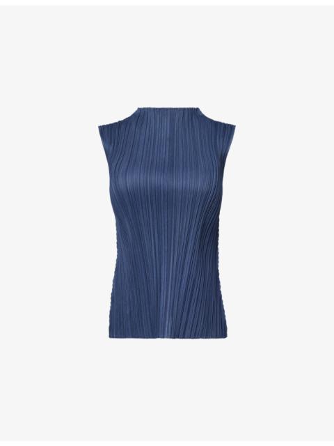 Pleats Please Issey Miyake Mellow Pleats Knit Top