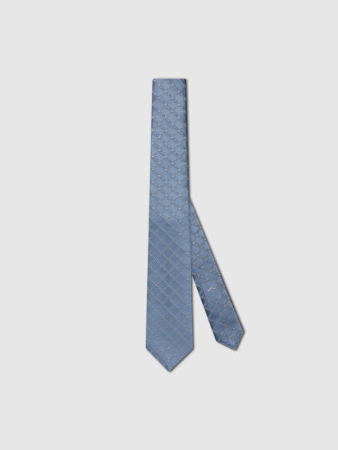 GUCCI Gucci logo silk jacquard tie